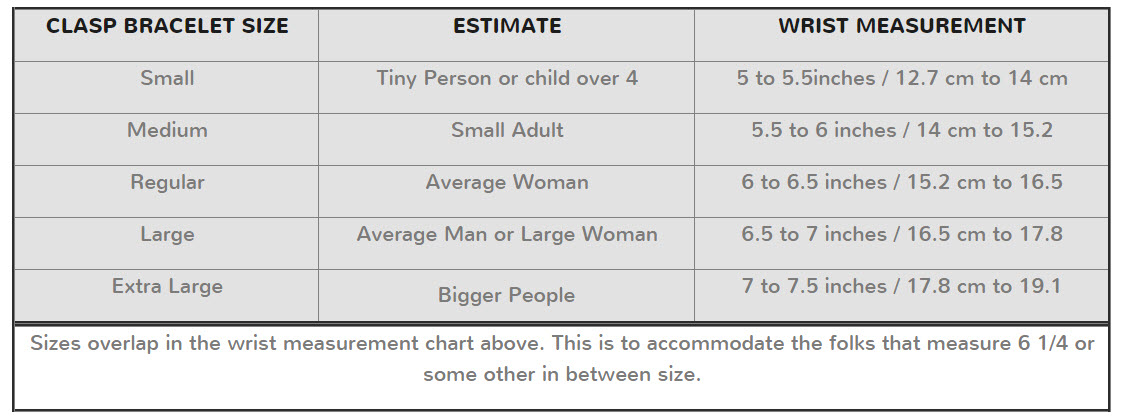 Sizing - How to Measure